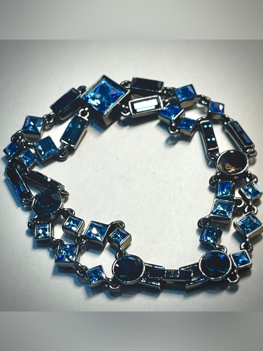 Givenchy Blue Crystal Link Bracelet - Women's Jewelry